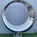 Stainless Steel Circular Ring Metal Sculpture